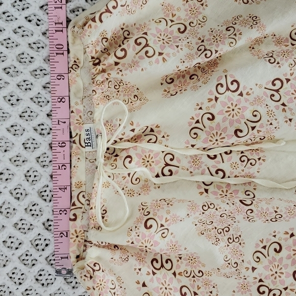 G.H. Bass & Co. Linen Cotton Floral Midi Skirt - Picture 6 of 17